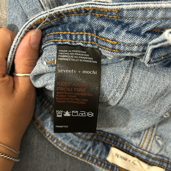 Anthropologie seventy + mochi Mabel high waisted wide leg jeans - Picture 10 of 16